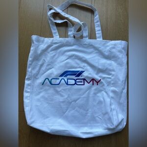 White F1 Academy Tote Bag